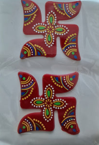 Swastik Painted Sticker