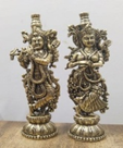 Brass Radha Krishna Pair Medium