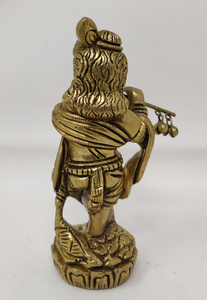 5.5" Brass Krishna Standing - BRT232