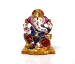 Metal Choki Ganesha Enamel