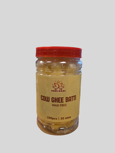 Cow Ghee Batti Wax Free 100pcs