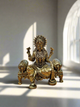 4" BRASS LAXMI SITTING ON SOFA BRP-1