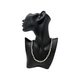 One Round Semi Precious Stone Neckbead