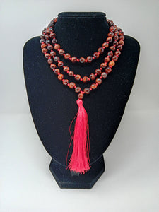 Red Tiger Eye Stone Mala