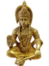 Brass Sitting Hanuman 9"