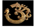 Brass Om Peacock