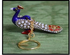 Metal Stone Work Peacock Keychain