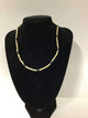 1 Iridescent + 2 Gold Flat Tulasi Neckbeads - One Round