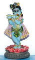 Krishna On Lotus Deity 5" Murti